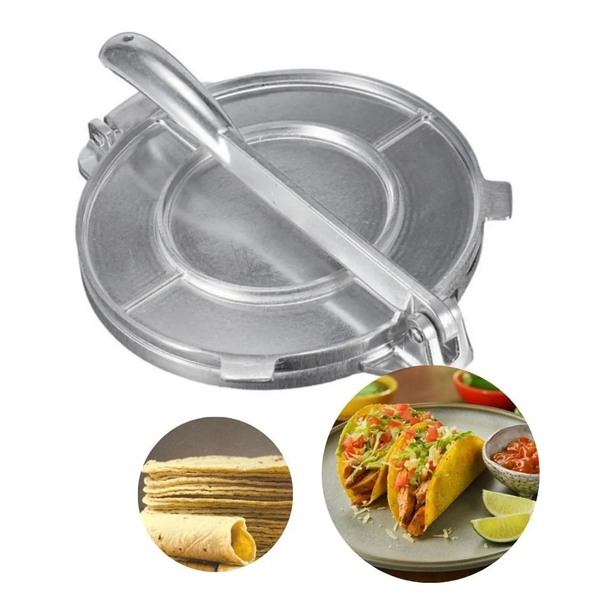 GENERICO - Prensa Para Tortillas 8 Pulgadas Cocina Acero Inoxidable…