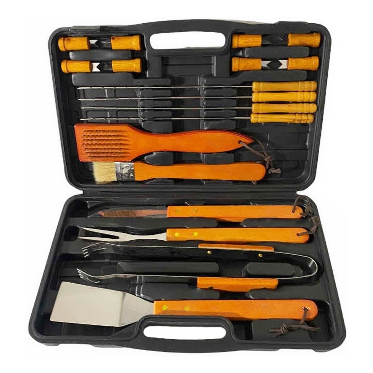 GENERICO - Set Parrilleros Asado Maleta 18 Piezas…