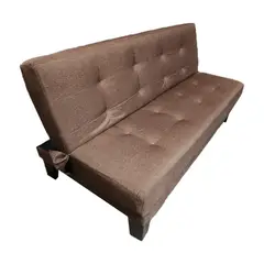 MUEBLES HVM - Futon Cama Patagonia 15P Cafe Felpa Pmadera