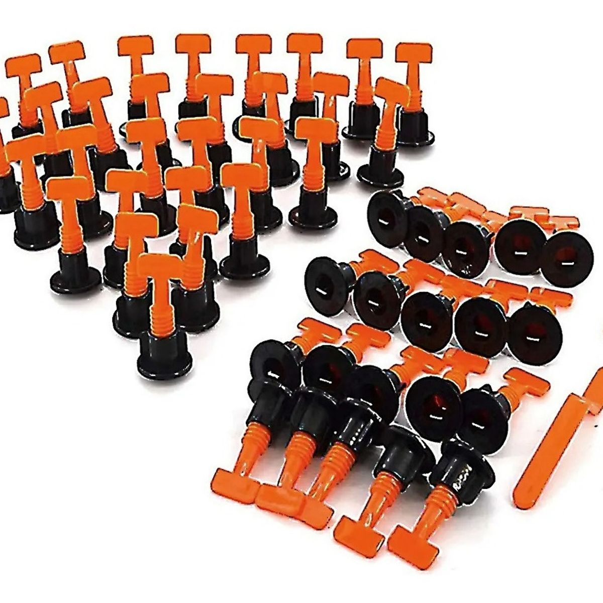 GENERICO - Kit Nivelador Ceramicas Reutilizables 50 Piezas