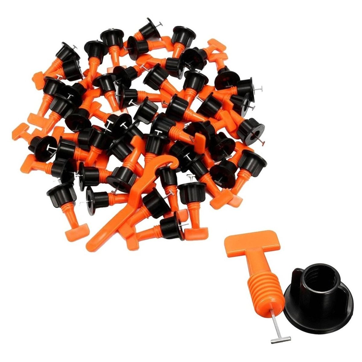 GENERICO - Kit Nivelador Ceramicas Reutilizables 50 Piezas