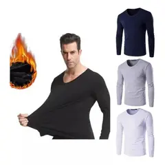 EVERSO - Pack 6 Camiseta Hombre Varón Bambú con Polar