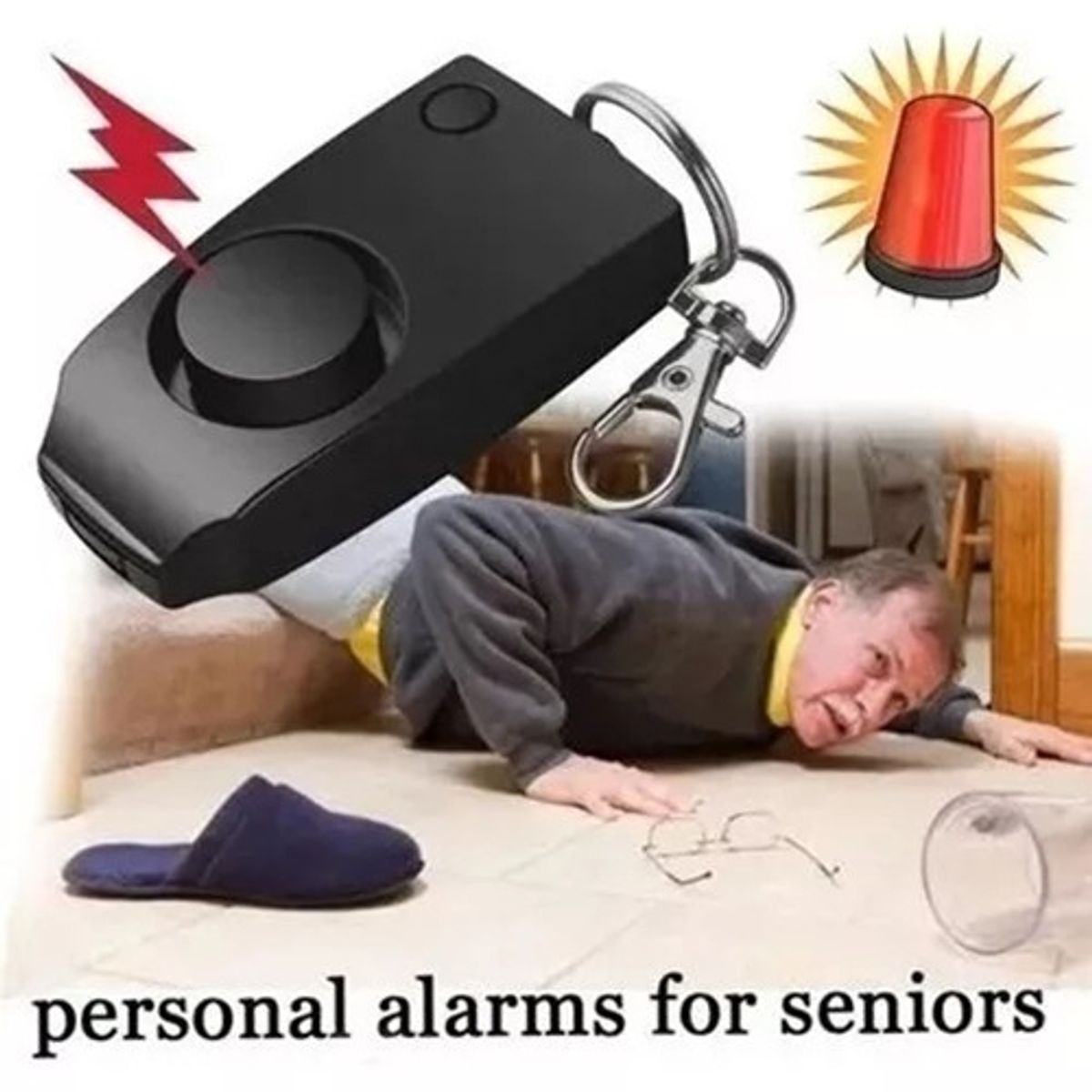 KUANGYE - Alarma Personal Autodefensa Robo Seguridad Emergencia 130db