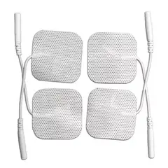 KUANGYE - Pack 40 Electrodos Parches Para Electroestimulador Tens Ems 5x5cm
