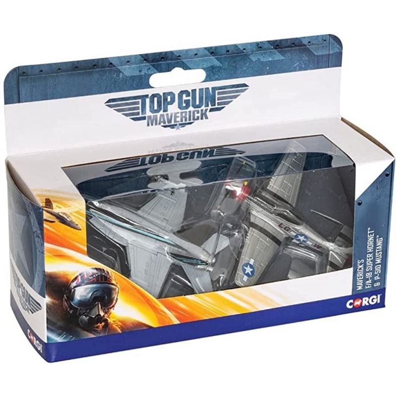 GENERICO - CORGI CS90683 TOP GUN MAVERICK F A 18 HORNET AND P 51D