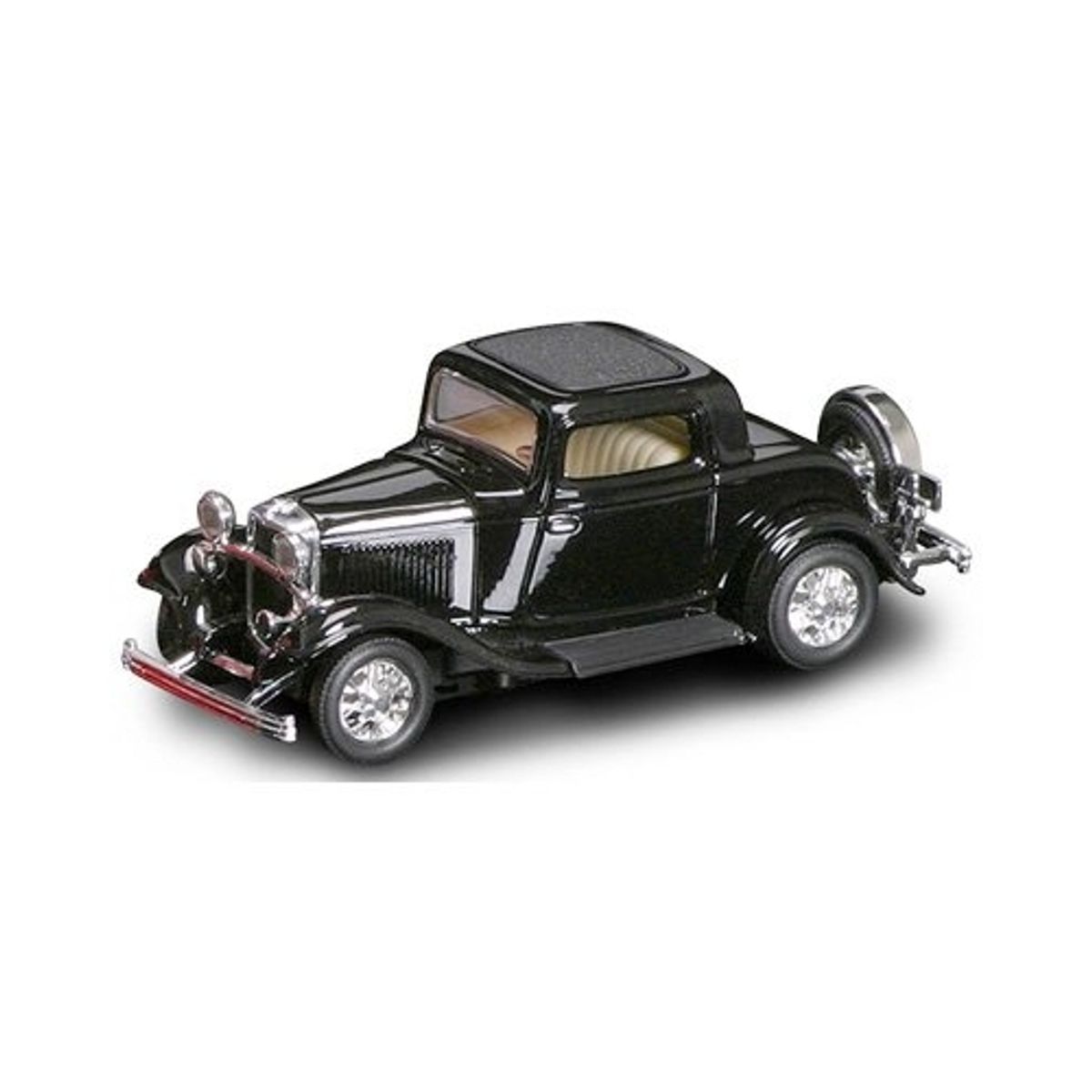 GENERICO - ROAD 94231 1-43 FORD 3 WINDOW COUPE 1932 BLACK, RED OR