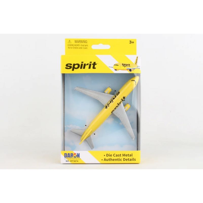 GENERICO - REALTOY RT3874 SPIRIT AIRLINES AIRBUS A320 ( 5 PULG WINGSPAN