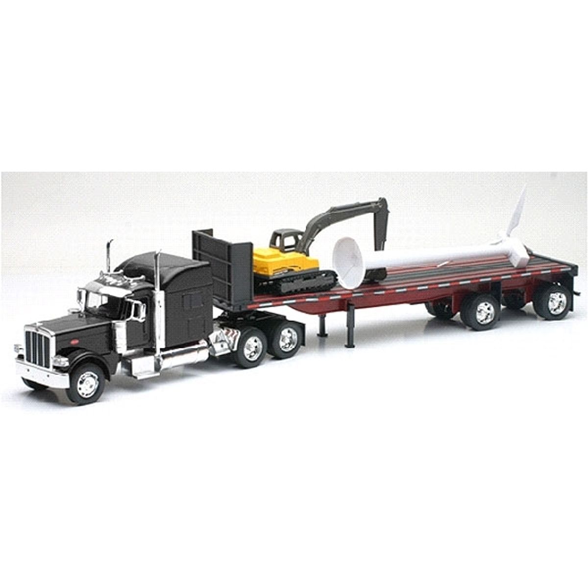 GENERICO - NEWRAY 10333 1:32 PETERBILT 389 WITH AN EXCAVATOR AND A WIND
