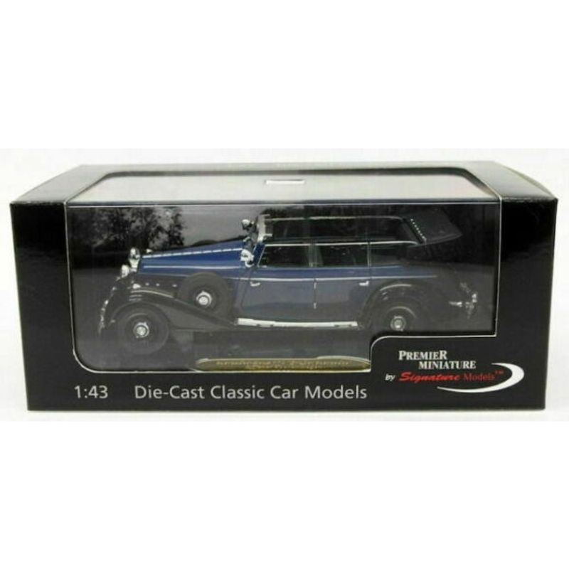 GENERICO - SIGNATURE 43700 BLUE 1:43 MERCEDES 770K 1938 PARADE CAR