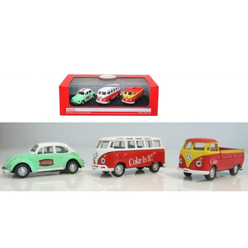 GENERICO - MOTORCITY 458385 1-72 VW GIFT SET ( 1962 VW BUS, 1962 VW