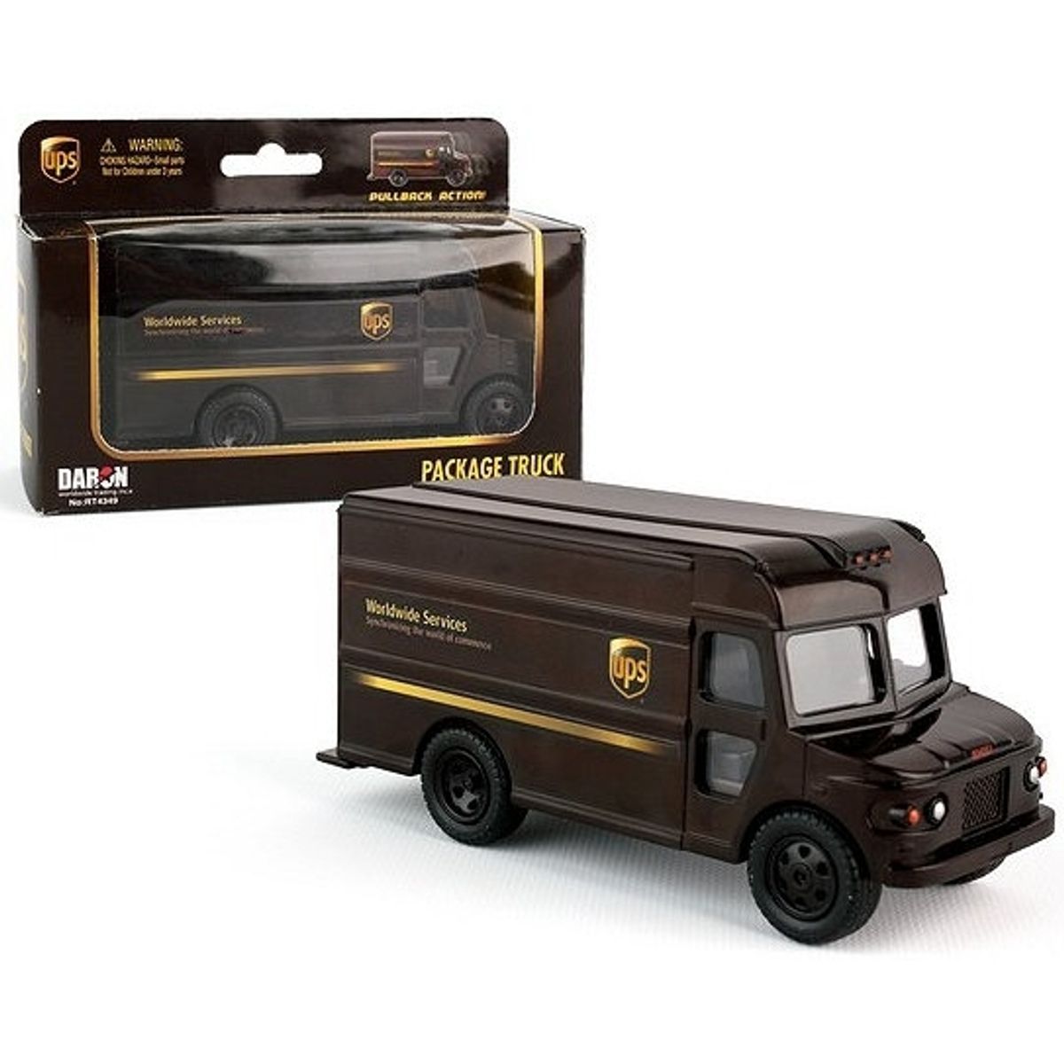 GENERICO - REALTOY RT4349 UPS DELIVERY TRUCK ( 5.5PULGL ) ( PLASTIC )