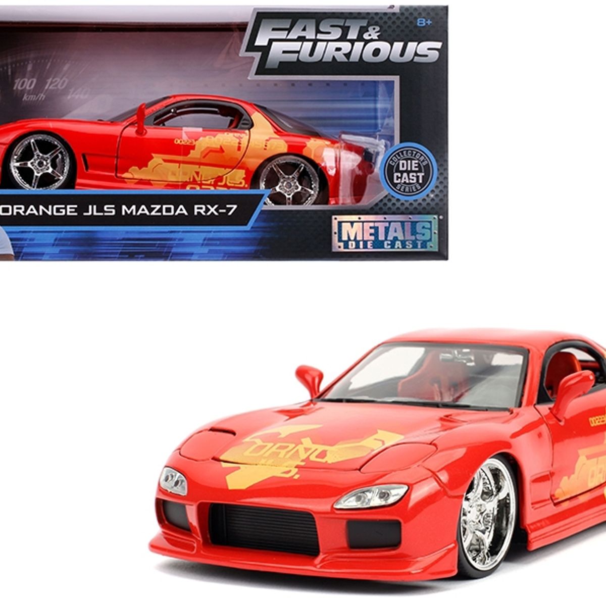 GENERICO - JADA 30747 1:24 FF MAZDA RX ORANGE FAST AND FURIOUS