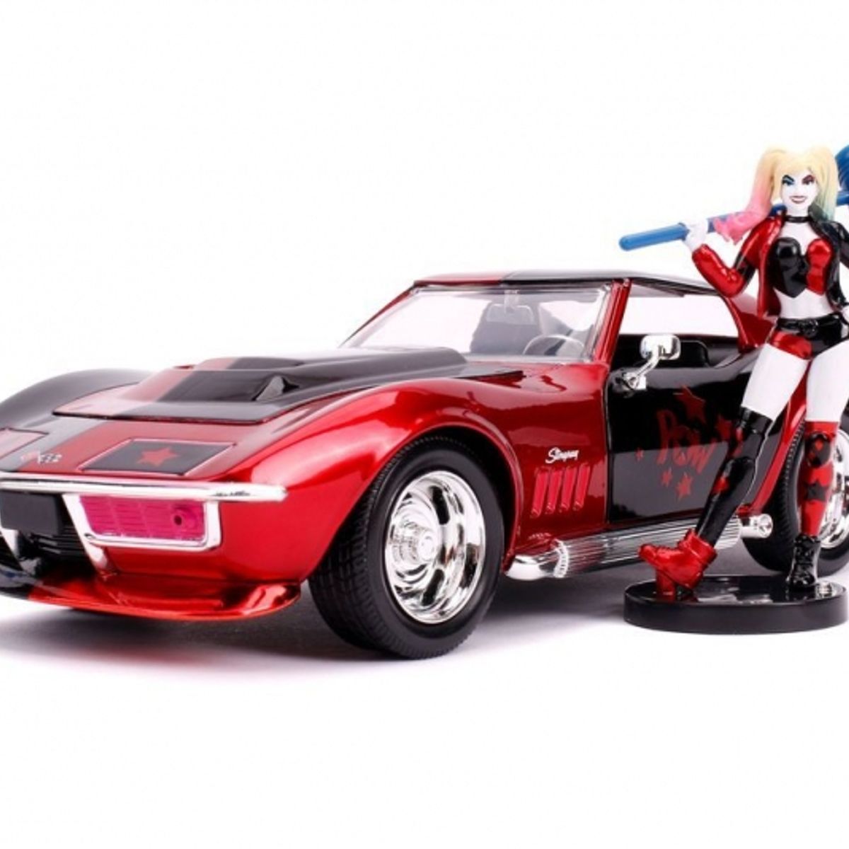 GENERICO - JADA 31196 1:24 1969 CORVETTE STINGRAY W HARLEY QUINN