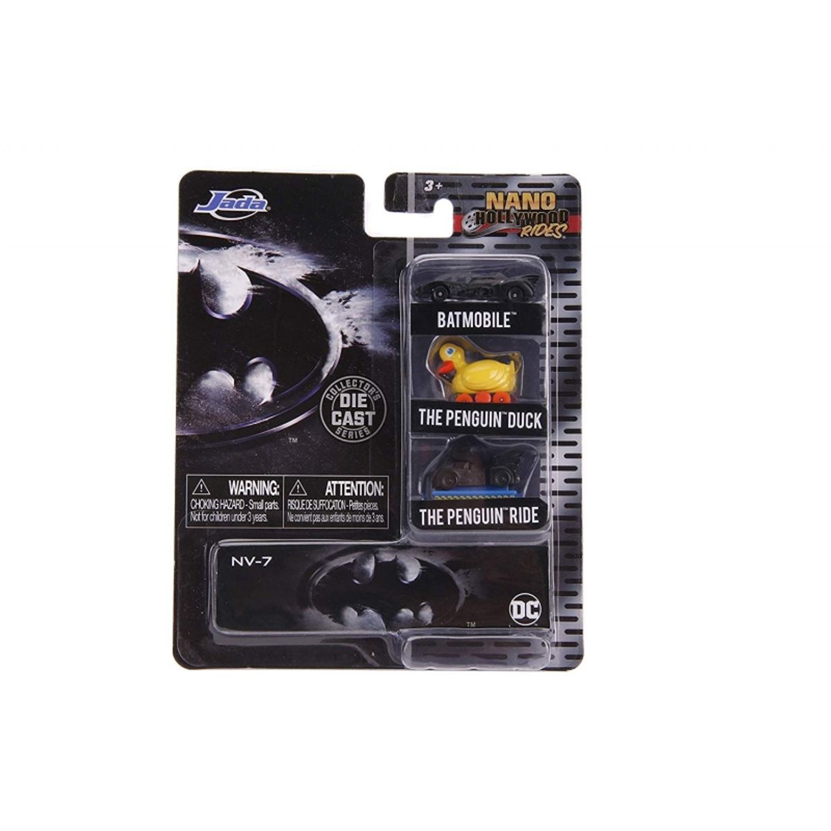 GENERICO - JADA 31616 1.65PULG NANO HOLLYWWOD RIDES BATIMOVIL 3 PACK