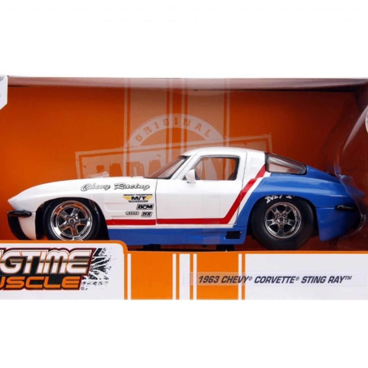 GENERICO - JADA 31666 1:24 BTM W157 1963 CORVETTE STINGRAY GLOSSY WHITE