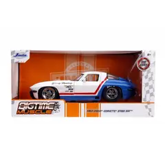 GENERICO - JADA 31666 1:24 BTM W157 1963 CORVETTE STINGRAY GLOSSY WHITE