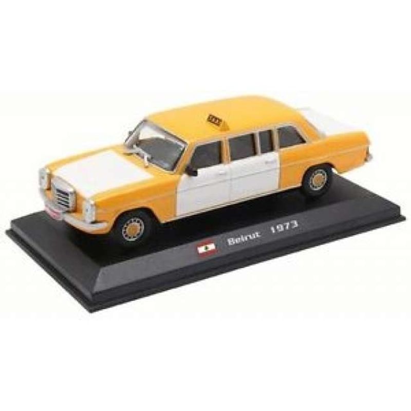 GENERICO - MAGAZINE TX09 1970 MERCEDES 240D BEIRUT TAXI WHITE YELLOW