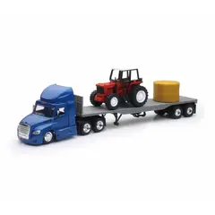 GENERICO - NEWRAY 16083 1-43 FREIGHTLINER CASCADIA FLATBED W FARM