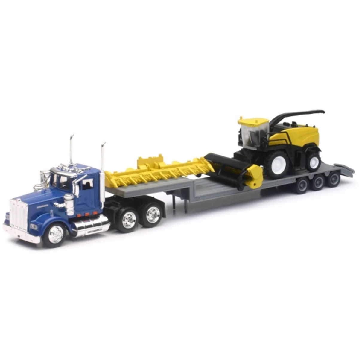 GENERICO - NEWRAY 16133 1-43 KENWORTH LOWBOY W NEW HOLLAND HARVESTER