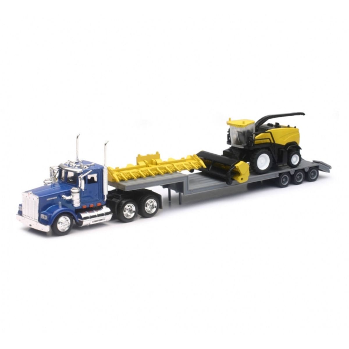 GENERICO - NEWRAY 16133 1-43 KENWORTH LOWBOY W NEW HOLLAND HARVESTER