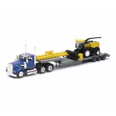 GENERICO - NEWRAY 16133 1-43 KENWORTH LOWBOY W NEW HOLLAND HARVESTER