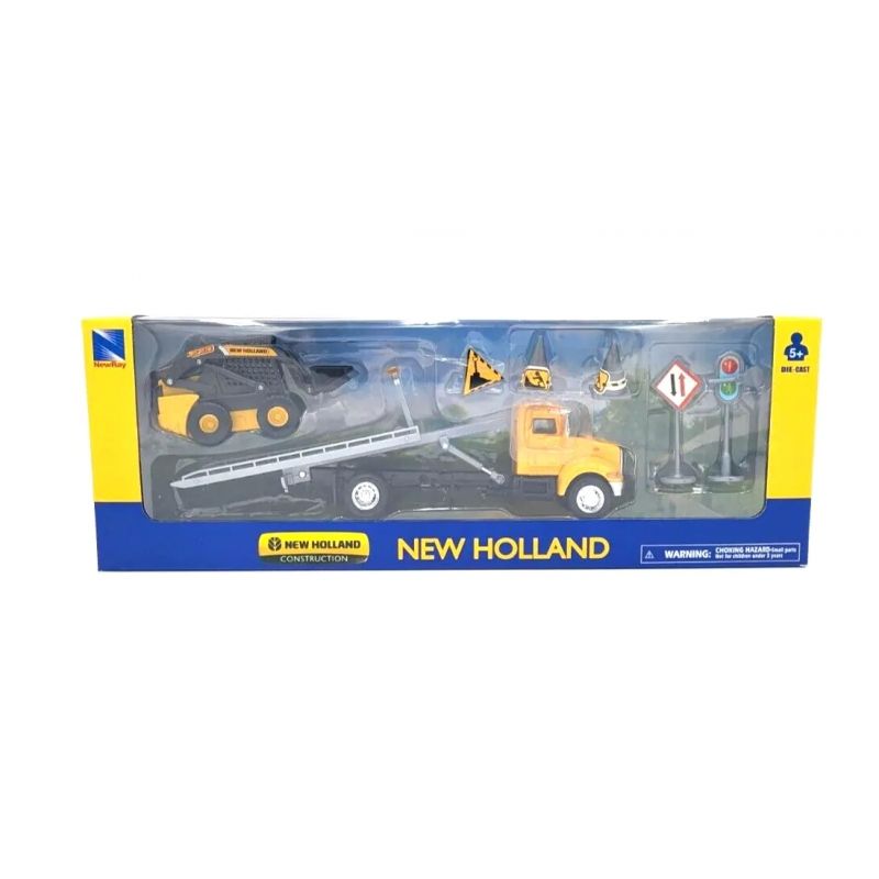 GENERICO - NEWRAY 16183 1-43 PETERBILT ROLL OFF W NEWHOLLAND