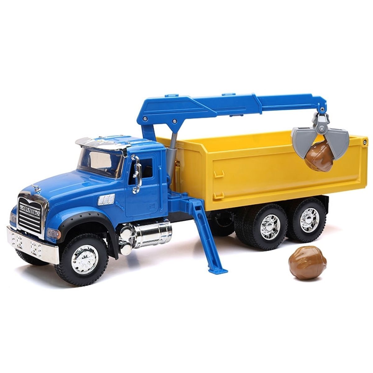 GENERICO - NEWRAY 17106 1:18 MACK GRANITE DUMP TRUCK WITH CRANE