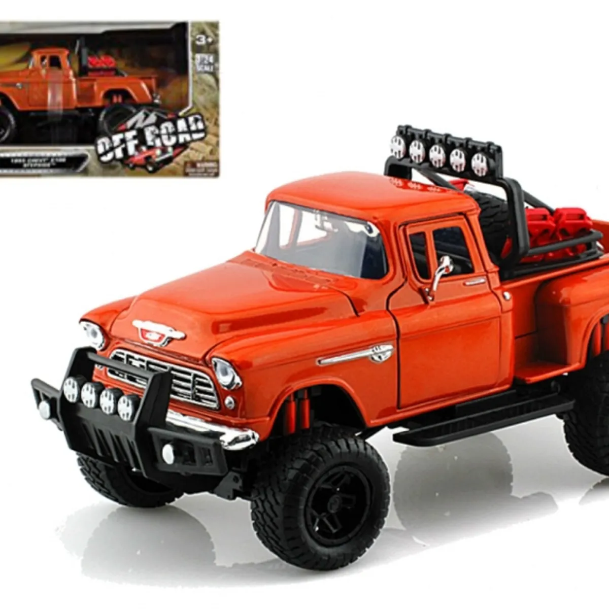MOTORMAX - MOTORMAX 79133 1-24 OFF ROAD TRUCK 1955 CHEVY 5100 STEPSIDE