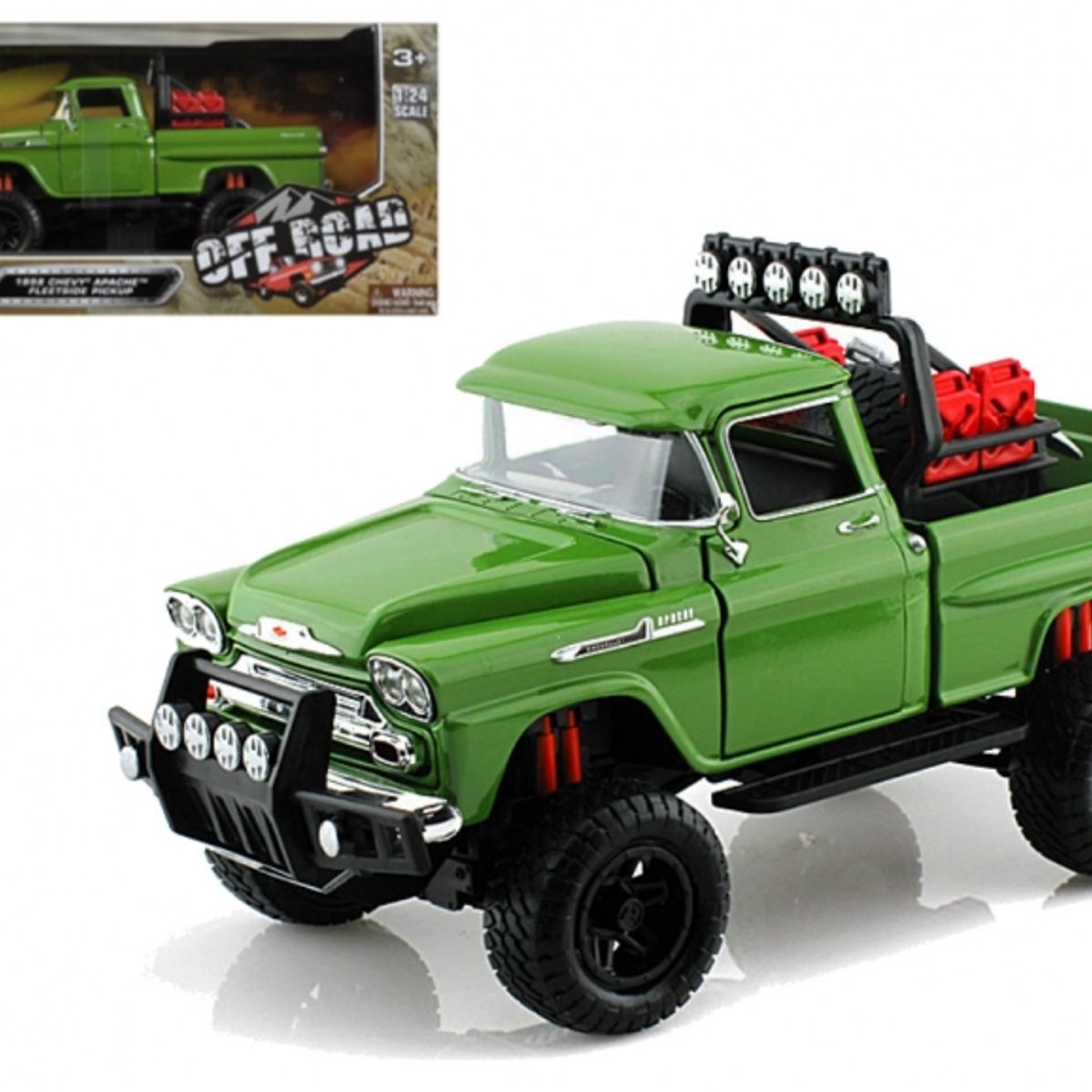 MOTORMAX - MOTORMAX 79135 1-24 OFF ROAD TRUCK 1958 CHEVY APACHE