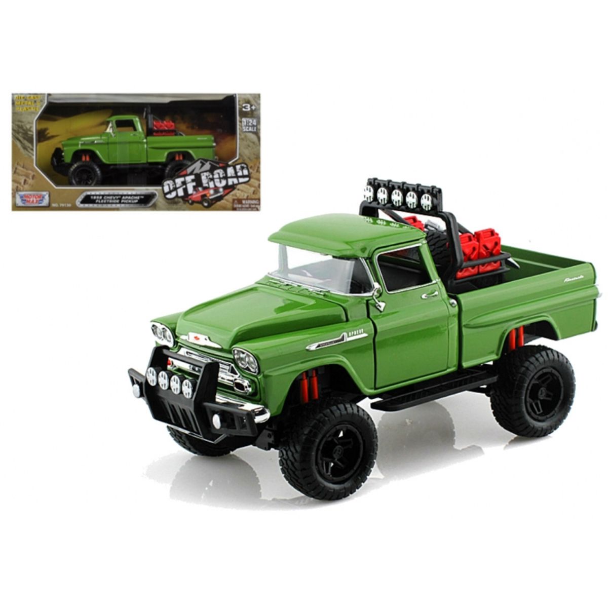 MOTORMAX - MOTORMAX 79135 1-24 OFF ROAD TRUCK 1958 CHEVY APACHE