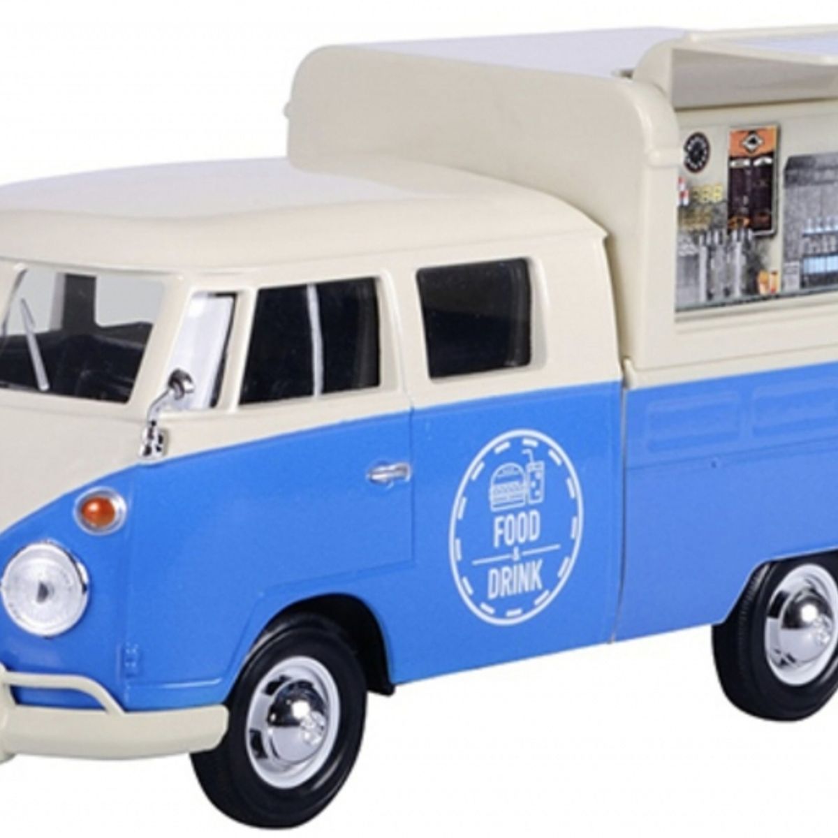 MOTORMAX - MOTORMAX 79576 1-24 VOLKSWAGEN TYPE 2 ( T1 ) FOOD TRUCK