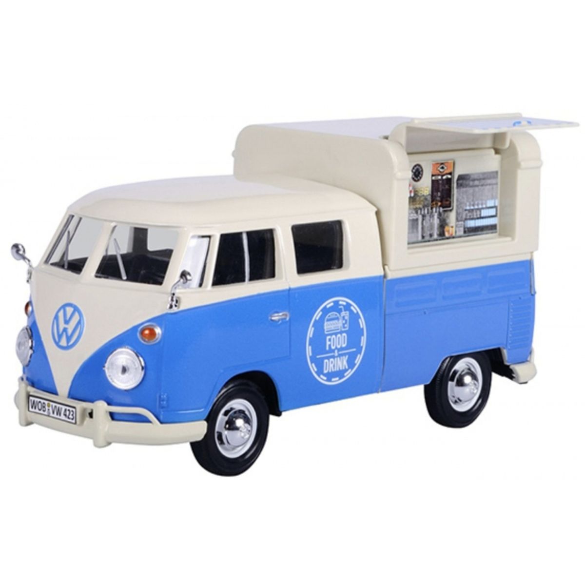 MOTORMAX - MOTORMAX 79576 1-24 VOLKSWAGEN TYPE 2 ( T1 ) FOOD TRUCK