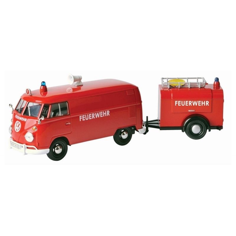 MOTORMAX - MOTORMAX 79671 1:24 VOLKSWAGEN TYPE 2 ( T1 ) TRAILER SET
