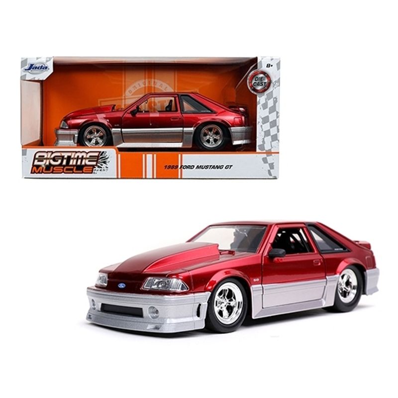 GENERICO - JADA 32666 1-24 BTM 1989 FORD MUSTANG GT CANDY RED