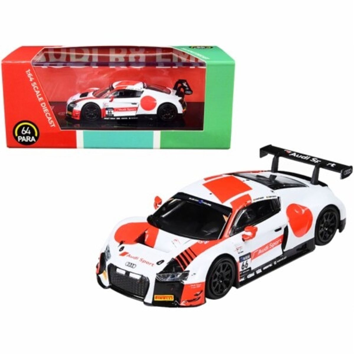 GENERICO - PARAGON 55262 1:64 AUDI R8LMS 2015 2018 10HR SUZUKA WRT 66