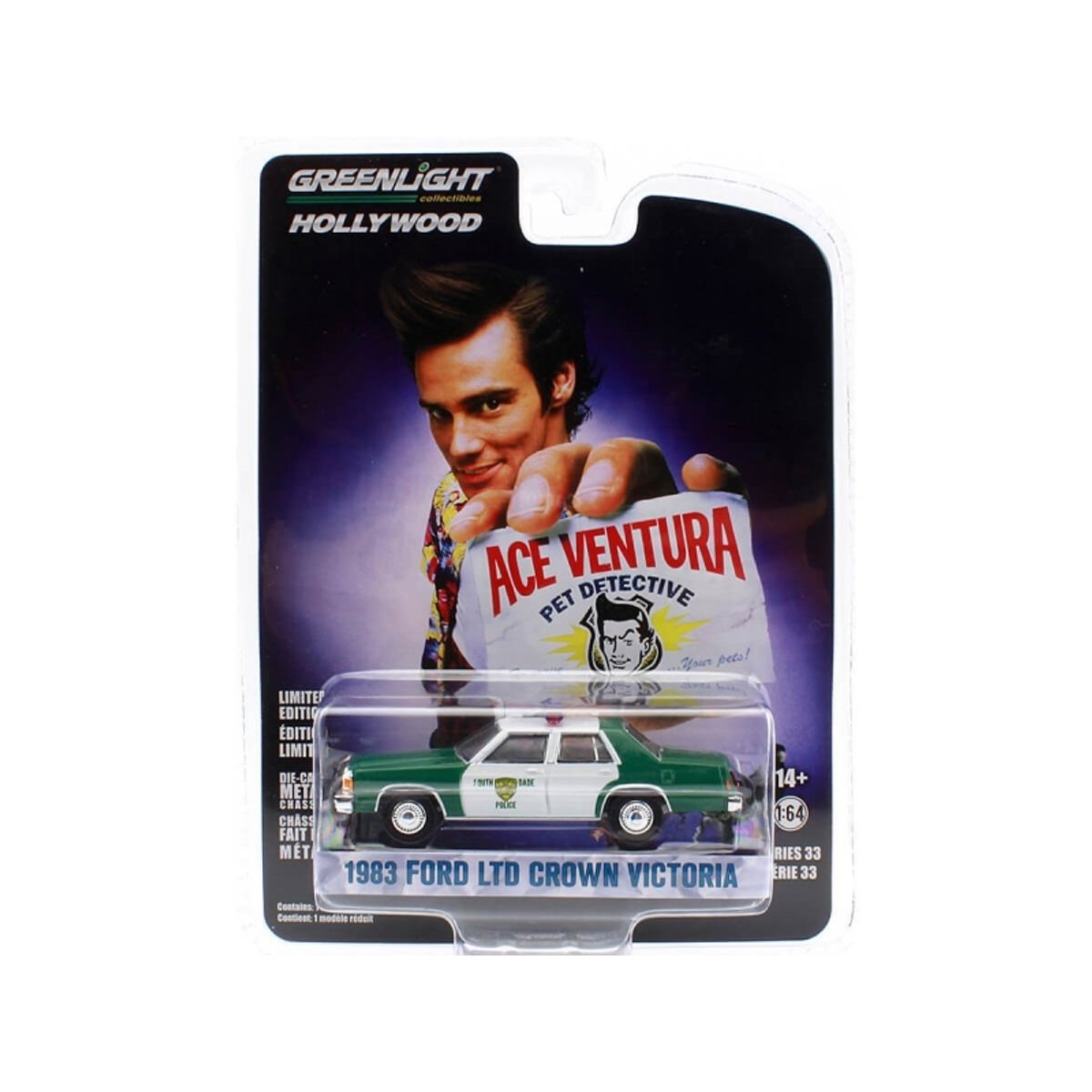 GREENLIGHT - GREENLIGHT 44930B 1:64 HOLLYWOOD SERIES 33 ACE VENTURA PET