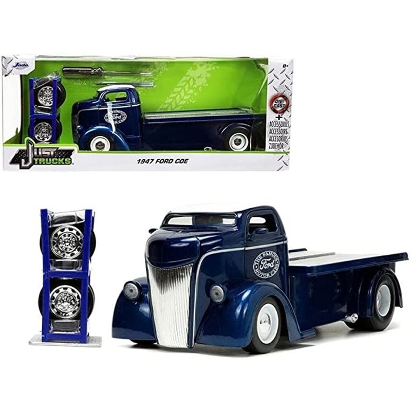 GENERICO - JADA 33853 1-24 JT 1947 FORD COE FLATBED W RACK
