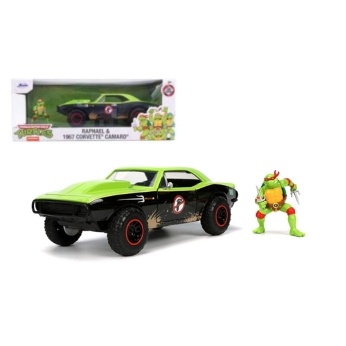 GENERICO - JADA 33386 1:24 TMNT 1967 CHEVY CAMARO W RAPHAEL