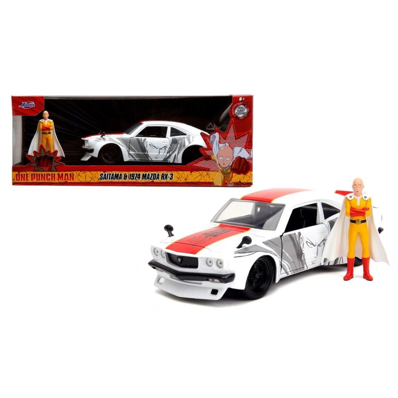GENERICO - JADA 33688 1:24 1974 MAZDA RX 3 W ONE PUNCH MAN SAITAMA