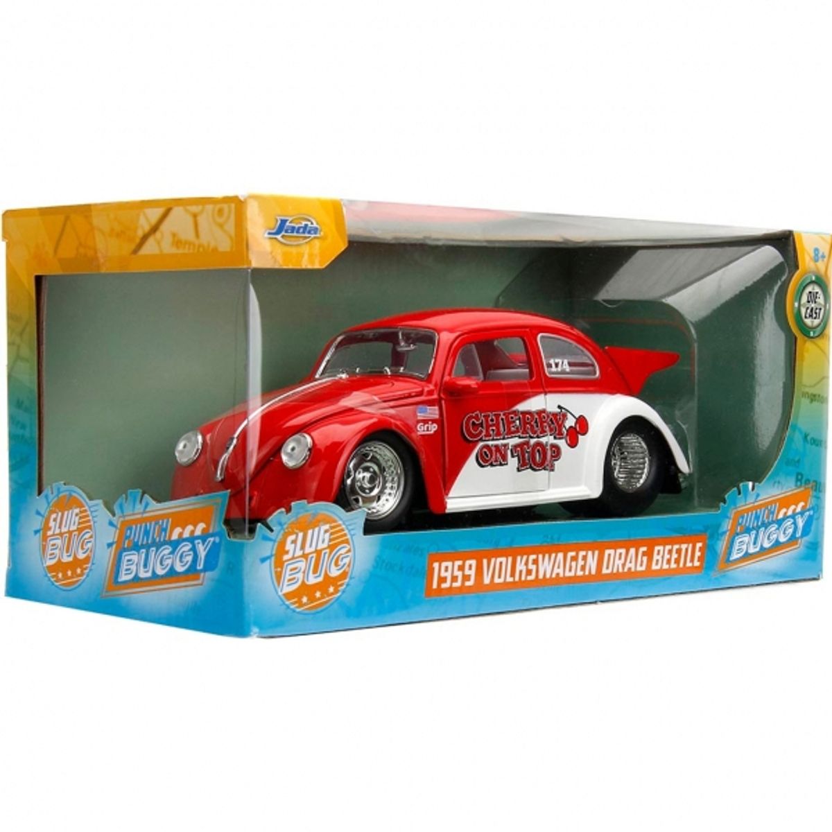 GENERICO - JADA 34230 1:24 PUNCH BUGGY 1959 VW DRAG BEETLE