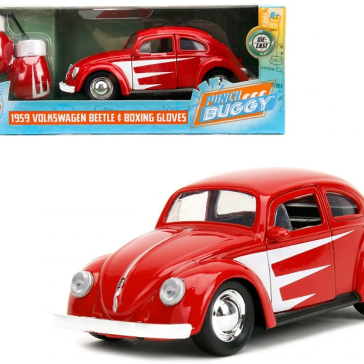 GENERICO - JADA 34236 1-32 1959 VW BEETLE W BOXING GLOVES RED