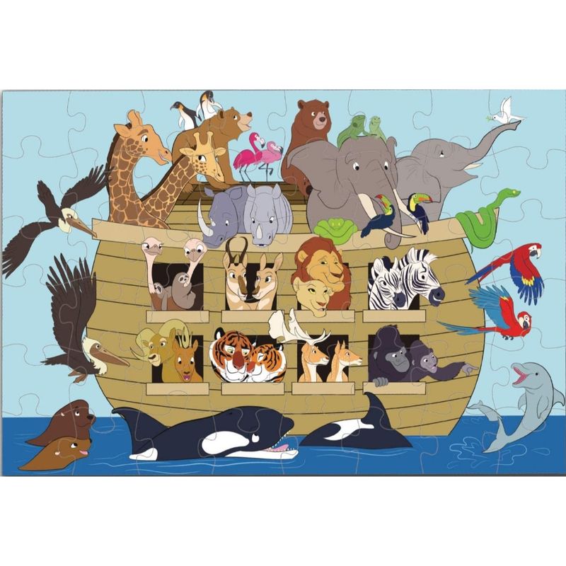 SPACEZAT - Puzzle Jumbo Infantil 48 piezas El Arca de Noe