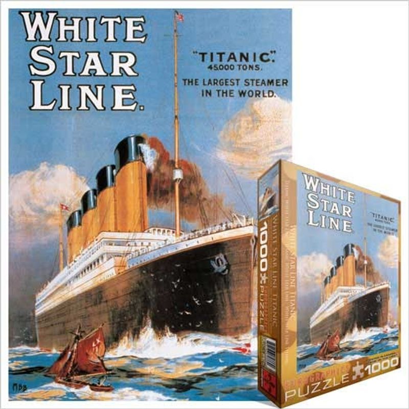 EUROGRAPHICS - EUROGRAPHICS 6000-1333 TITANIC WHITE STAR LINE PUZZLE 1000