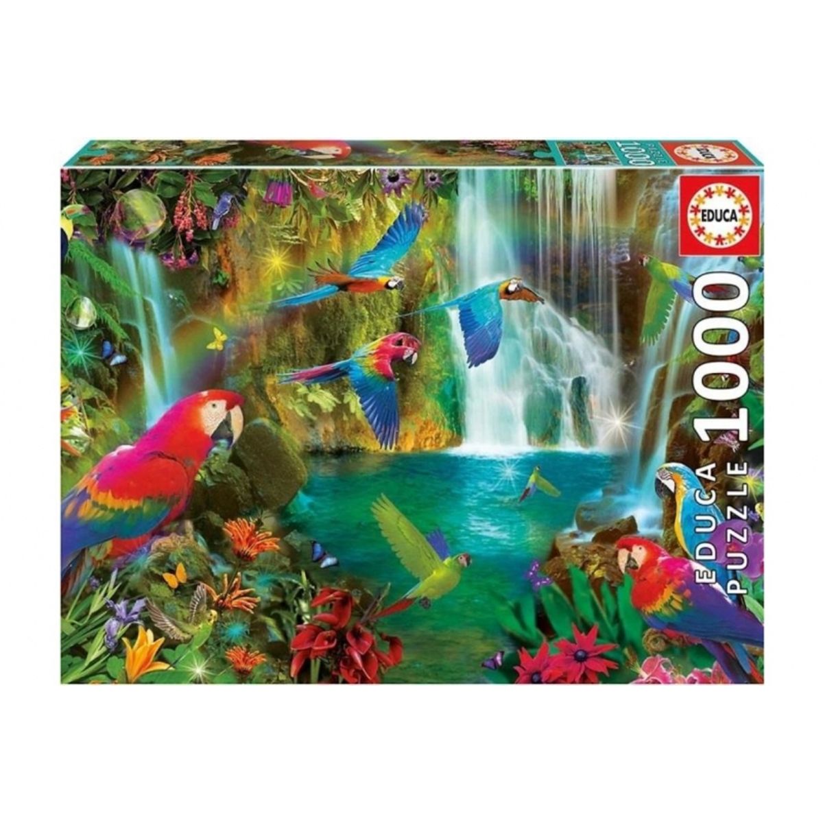 EDUCA - EDUCA 18457 PUZZLE 1000 PIEZAS TROPICAL PARROTS