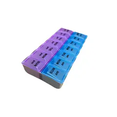 GENERICO - Organizador Pastillas Pastillero Semanal 2 Tomas Diarias