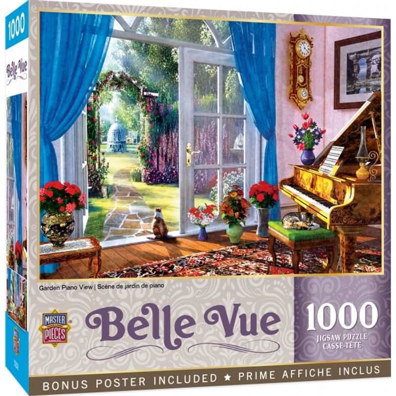 GENERICO - MASTERPIECES 72218 GARDEN PIANO VIEW PUZZLE 1000 PIEZAS