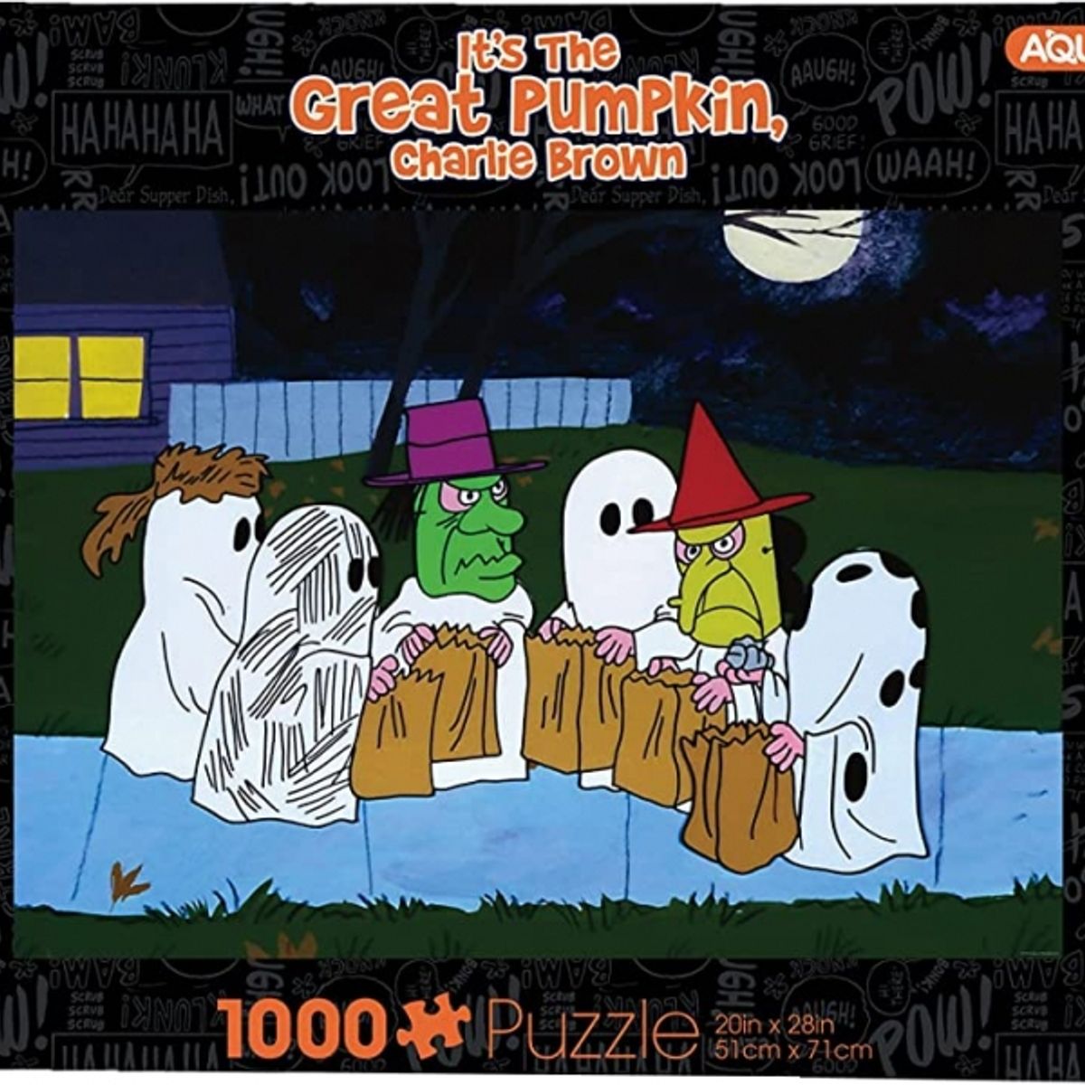 AQUARIUS - AQUARIUS 57699 PEANUTS TRICK OR TREAT 1000 PIEZAS PUZZLE