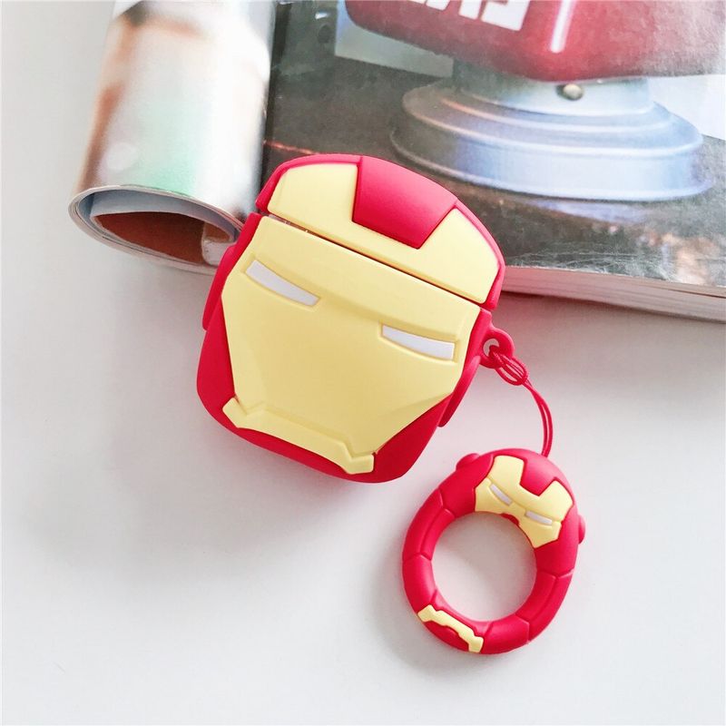 GENERICO - Funda de silicona de Iron Man para Airpods 1° y 2° Generación