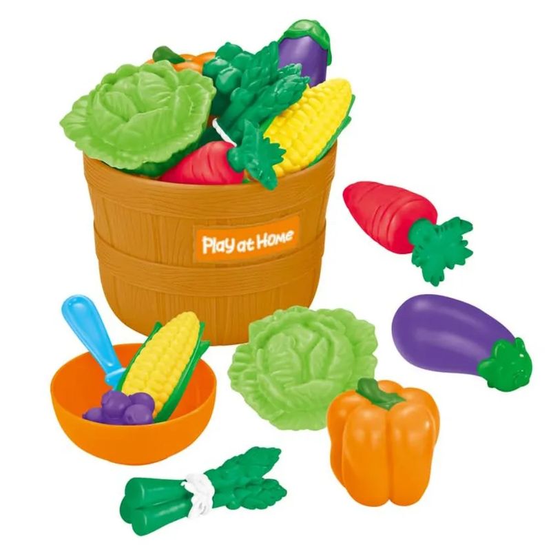 SPACEZAT - Canasto con Verduras 10 piezas Juguete Didáctico