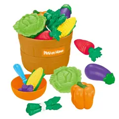 SPACEZAT - Canasto con Verduras 10 piezas Juguete Didáctico